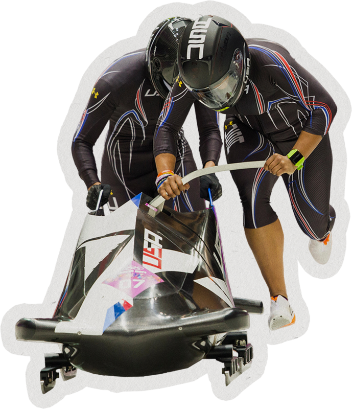 Bobsled & Skeleton collage