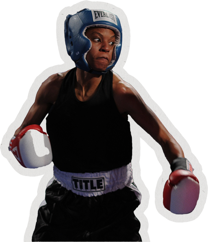 Boxing collage