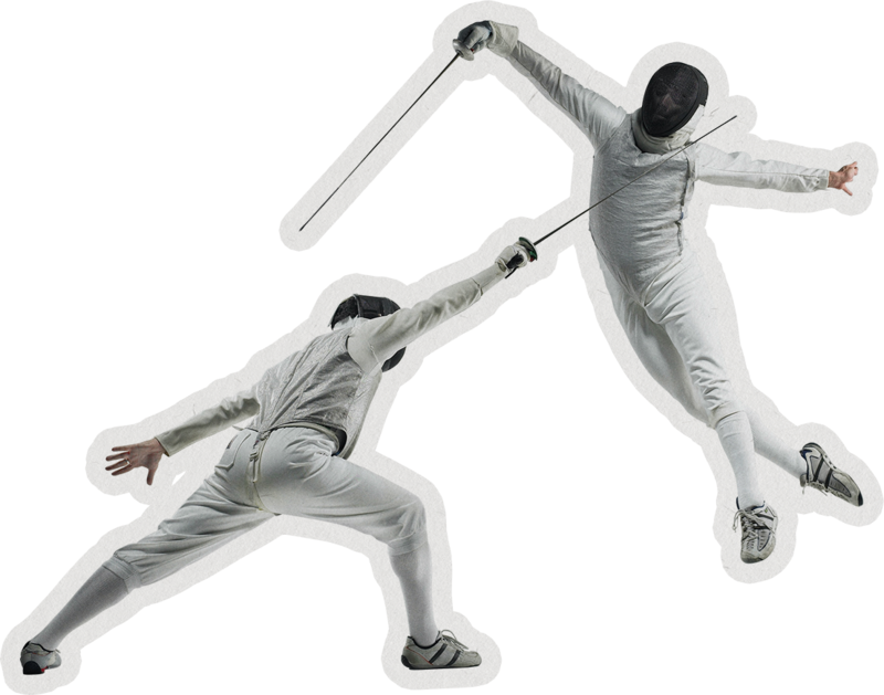Fencing collage