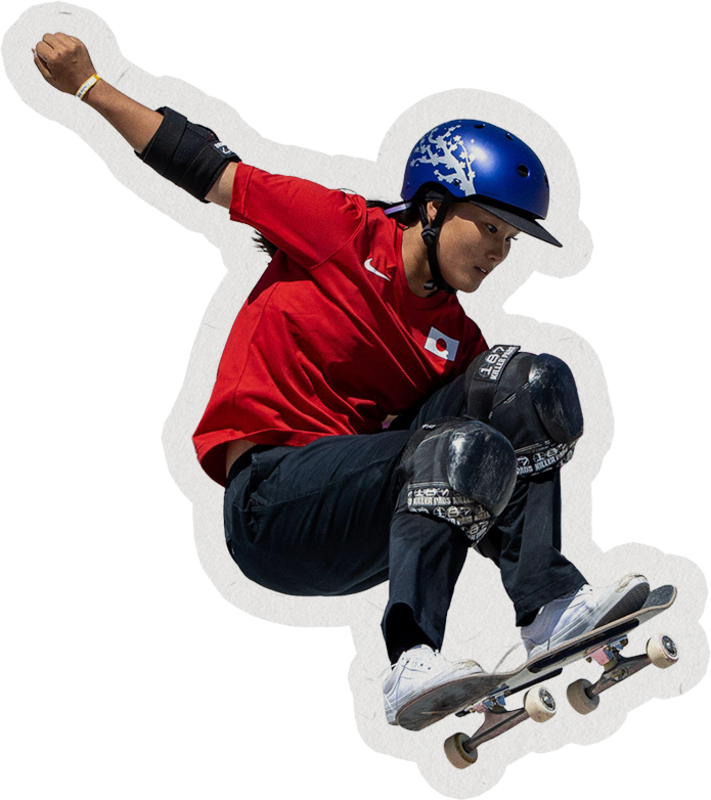 Skateboarding collage