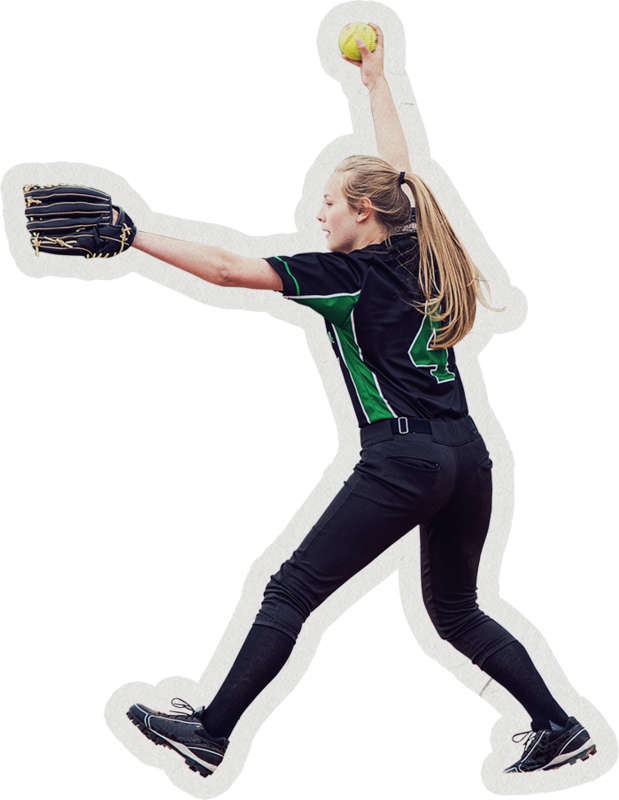 Softball collage