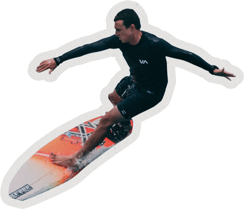 Surfing collage